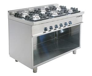 Cuisinière 6 feux gaz sur meuble E7/KUPG6BA - SARO