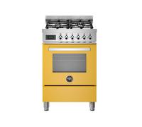 Cuisinière 60 cm Bertazzoni Professional Four électrique / Table de cuisson à Gaz PRO64L1EGIT Jaune