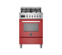 Cuisinière 60 cm Bertazzoni Professional Four électrique / Table de cuisson à Gaz PRO64L1EROT Rouge