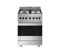 Cuisinière 60 cm Smeg Master Four électrique / Table de cuisson à Gaz B61GMX2 Inox