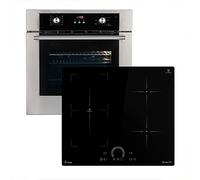 Cuisinière: 60cm Four encastrable BO8810SS + 60cm Plaque Induction IH85901FZ | Air chaud | Tiroirs télescopiques | Timer automatique | Double Vitrage d'isolation thermique | SET8810IH592FZ