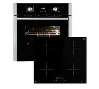 Cuisinière: 60cm Four encastrable EB8005ED + 59cm Plaque Induction IH85900RL | Fonction pizza | Gril | Circulation de l'air | Air chaud | Timer automatique | SET8005IH859RL