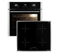 Cuisinière: 60cm Four encastrable EB8010ED + 59cm Plaque Induction IH85900ED | Gril | Circulation de l'air | Air chaud | Tiroirs télescopiques | Timer automatique | SET8010IH859ED