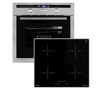 Cuisinière: 60cm Four encastrable EB8013ED + 59cm Plaque Induction IH85900ED | Rôtisserie | Capteur de température du cœur | Gril | Air chaud | Tiroirs télescopiques | SET8013IH859ED