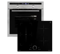 Cuisinière: 60cm Four encastrable EB8013ED + 59cm Plaque Induction IH85901FZ | Rôtisserie | Capteur de température du cœur | Gril | Air chaud | Tiroirs télescopiques | SET8013IH592FZ