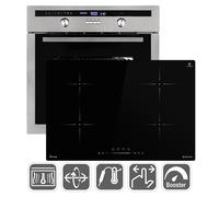 Cuisinière: 60cm Four encastrable EB8013ED + 77cm Plaque Induction IH87704RL [EEK: A]