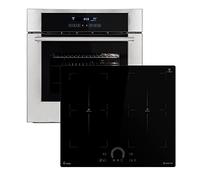 Cuisinière: 60cm Four encastrable EB8015ED + 59cm Plaque Induction IH85904FZ / Gril/Air chaud/Tiroirs télescopiques/Timer automatique/Double Vitrage d'isolation thermique / SET8015IH594FZ
