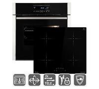 Cuisinière: 60cm Four encastrable EB8016ED + 59cm Plaque Induction IH85900RL | Catalyse | Rôtisserie | Fonction pizza | Gril | Air chaud | Tiroirs télescopiques | Timer automatique | SET8016IH859RL