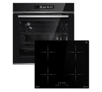 Cuisinière: 60cm Four encastrable EB8017ED + 59cm Plaque Induction IH85900RL | Catalyse | Fonction pizza | Gril | Circulation de l'air | Air chaud | Timer automatique | SET8017IH859RL