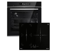 Cuisinière: 60cm Four encastrable EB8017ED + 59cm Plaque Induction IND5903SP | Catalyse | Fonction pizza | Gril | Circulation de l'air | Air chaud | Timer automatique | SET8017IND593SP