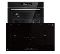 Cuisinière: 60cm Four encastrable EB8017ED + 90cm Plaque Induction IH89005FZ | Catalyse | Fonction pizza | Gril | Circulation de l'air | Air chaud | Timer automatique | SET8017IH890FZ