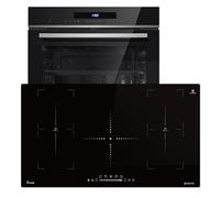 Cuisinière: 60cm Four encastrable EB8019EDP + 90cm Plaque Induction IH89005FZ | Pyrolyse | Fonction pizza | Gril | Circulation de l'air | Air chaud | Tiroirs télescopiques | SET8019IH890FZ