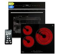 Cuisinière: 60cm Four encastrable EB8317HC + 59cm Plaque Eletrique KF5903SP | Rôtisserie | Fonction pizza | Gril | Circulation de l'air | Air chaud | Timer automatique | SET8317HCKF593SP