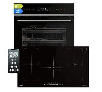 Cuisinière: 60cm Four encastrable EB8317HC + 90cm Plaque Induction IH89005FZ | Rôtisserie | Fonction pizza | Gril | Circulation de l'air | Air chaud | Timer automatique | SET8317HCIH890FZ