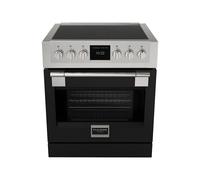Cuisinière 75 cm Fulgor Milano Professional Sofia Four électrique / Table de cuisson à Induction FSRC 3004 P MI MK 2F MBK Matte Black