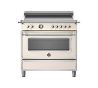 Cuisinière 90 cm Bertazzoni Heritage Four électrique / Table de cuisson à Induction HER95I1EAVT Ivoire