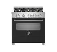 Cuisinière 90 cm Bertazzoni Master Four électrique / Table de cuisson à Gaz MAS96L1ENET Noir