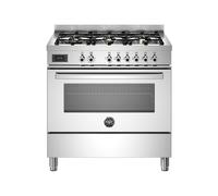 Cuisinière 90 cm Bertazzoni Professional Four électrique / Table de cuisson à Gaz PRO96L1EXT Acier inoxydable
