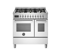 Cuisinière 90 cm Bertazzoni Professional Four électrique / Table de cuisson à Gaz PRO96L2EXT Acier inoxydable