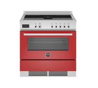 Cuisinière 90 cm Bertazzoni Professional Four électrique / Table de cuisson à Induction PROCH94I1EROT Rouge