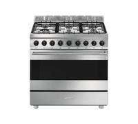 Cuisinière 90 cm Smeg Master Four électrique / Table de cuisson à Gaz B91GMX2 Inox