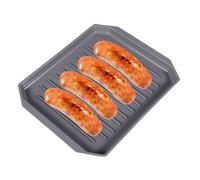 Cuisinière à bacon pour micro-ondes | Grille de bacon pour micro-ondes avec plateau d'égouttement | Plat à bacon antiadhésif pour cuisiner au micro-ondes de manière sûre et facile la viande, voir