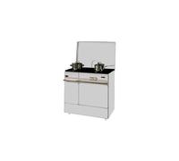 Godin Cuisinière à bois Arpège 240163BLANCPOLI 10,5 kWatts blanc poli