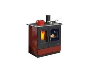 Cuisinière à bois 6.5kw rouge 241100carmin