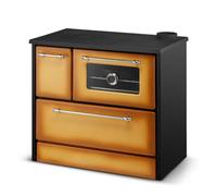 Cuisinière à bois 9 kW Cappuccino Beatrice L 87 x P 51 x H 79 Ecodesign