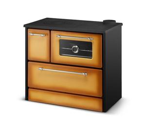 Cuisinière à bois 9 kW Cappuccino Beatrice L 87 x P 51 x H 79 Ecodesign