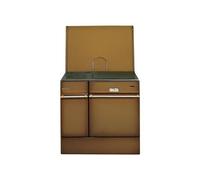 Godin - Cuisinière à bois 10.5 kw brun foncé poli 240163BRUNFONCEPOLI