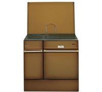 Godin - Cuisinière à bois 10.5 kw brun foncé poli 240163BRUNFONCEPOLI