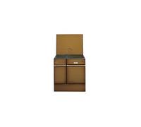 Godin - Cuisinière à bois 10kw brun foncé 240162BRUNFONCEPOLI