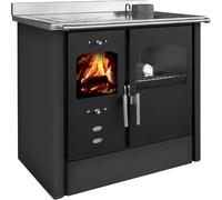 Cuisinière à bois Bruno Luba 8,4 kW revêtement noir