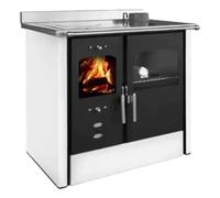 Cuisinière à bois Bruno Luba 8,4 kW Verkleidung Weiß