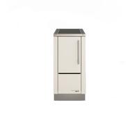 Cuisinière à bois Haas und Sohn HS 40 | 5,1 kW Blanc avec plaque en acier