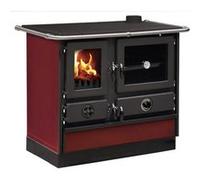 Cuisinière à bois Interstoves à bois Magnum Thermo MBS en fonte bouilleur sortie côté droit - Bordeaux Bordeaux G