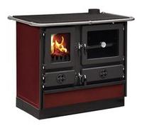 Cuisinière à bois Interstoves à bois Magnum Thermo MBS en fonte | bouilleur sortie côté droit - Bordeaux G