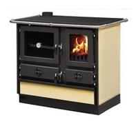 Cuisinière à bois Interstoves à bois Magnum Thermo MBS en fonte | bouilleur sortie côté gauche - Beige G