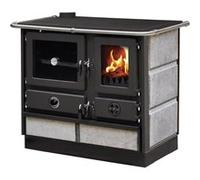 Cuisinière à bois Interstoves à bois Magnum Thermo MBS en fonte bouilleur sortie côté gauche - Pierre Ollaire Pierre Ollaire G