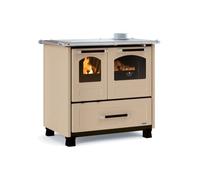 Cuisinière à bois La Nordica Family.16 4,5 | 7,5 kW Verkleidung Stahl, Caramello