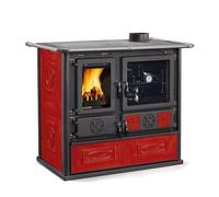 Cuisinière à bois La Nordica Rosa.16 8,8 kW Verkleidung Keramik, Liberty Bordeaux