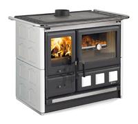 Cuisinière à bois La Nordica Rosa XXL.16 10,5 kW Revêtement en majolique, blanc infinity