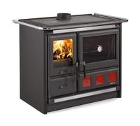 Nordica ROSA XXL 7015190 Cuisson en bois air chaud convection naturelle 9 kw - revêtement acier anthracite noir
