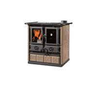 Cuisinière à bois La Nordica Rosetta.16 Maiolica 7,9 kW Majolika Taupe