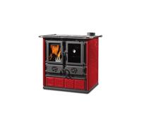 Cuisinière à bois La Nordica Rosetta.16 Maiolica 7,9 kW majolique bordeaux