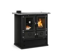 Cuisinière à bois - 7,9 kW - Noir - Rosetta SX 5.0 Steel LA NORDICA EXTRAFLAME