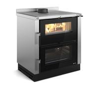 Cuisinière à bois La Nordica Verona XXL.16 7,1 kW acier inoxydable