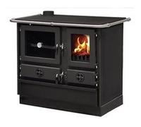 Cuisinière à bois MAGNUM MBS en fonte | Sortie côté gauche - Noir