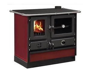 Cuisinière à bois Magnum Thermo MBS en fonte bouilleur sortie côté droit Bordeaux
